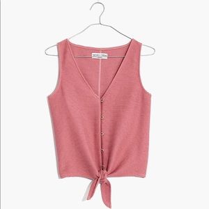 Madewell Texture & Thread Front Tie Tank XXS